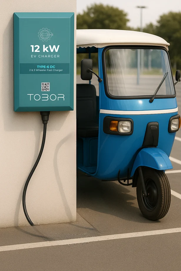TOBOR 12 kW light EV charger from the product brochure