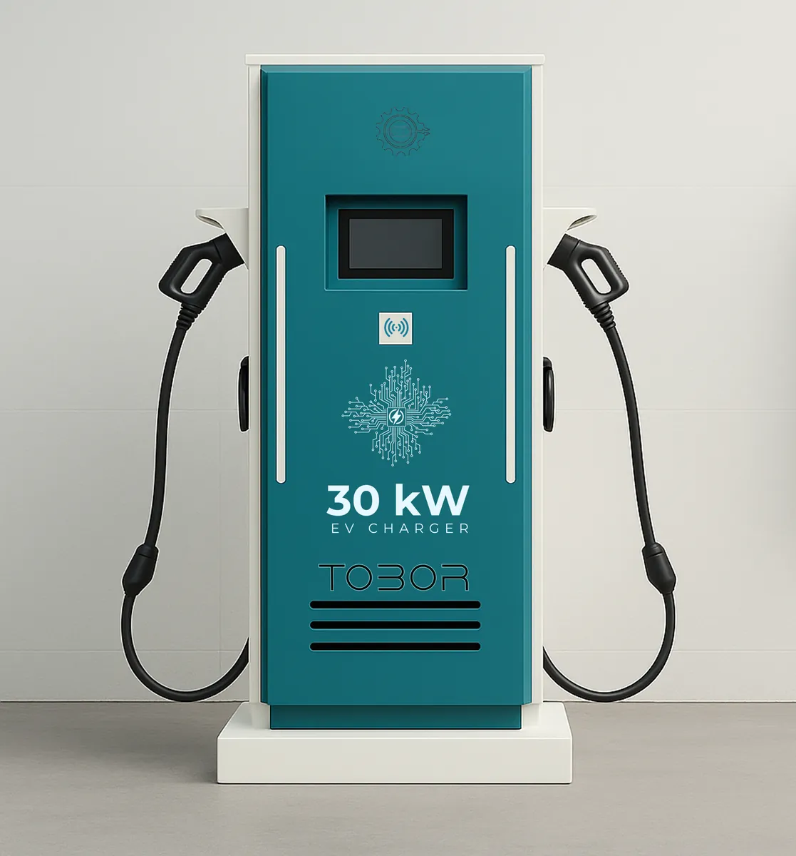 TOBOR 30 kW DC charger for fleet depots